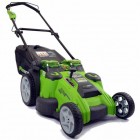 Газонокосилка Greenworks TwinForce G40LM49DB, 40v, 49 см, без АКБ и ЗУ (аккумуляторная)