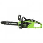 Цепная пила Greenworks GD40CS15, 40v, 35 см, без АКБ и ЗУ (аккумуляторная)